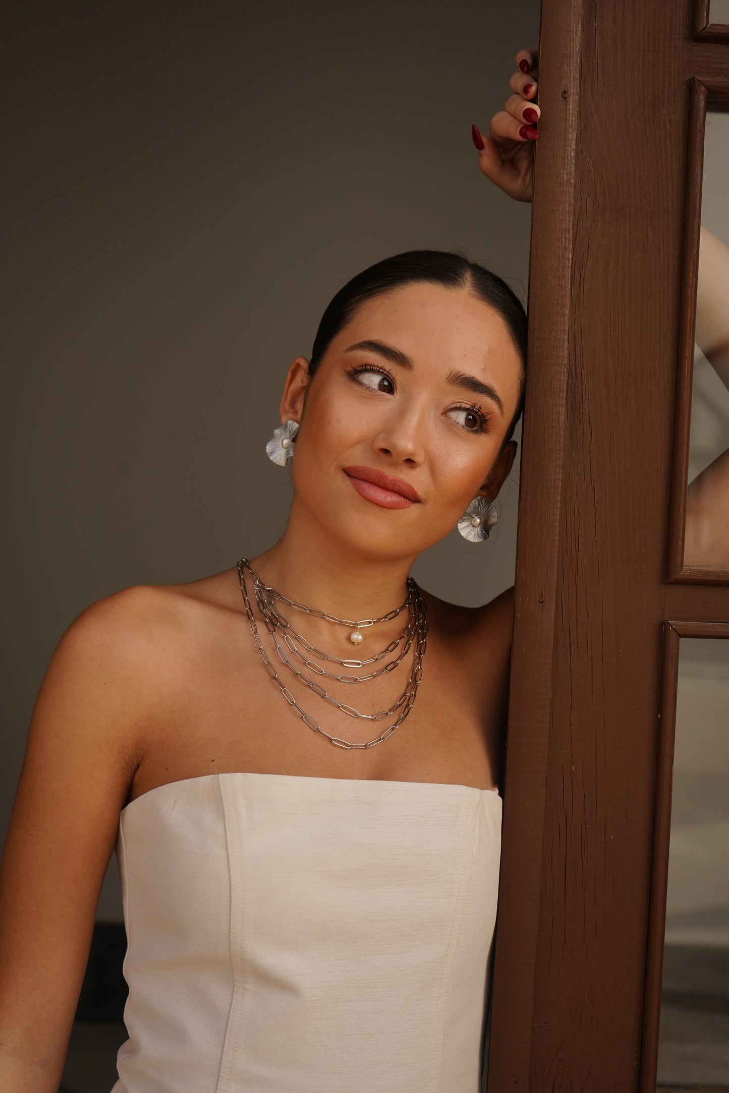 Pendientes Loto Plata