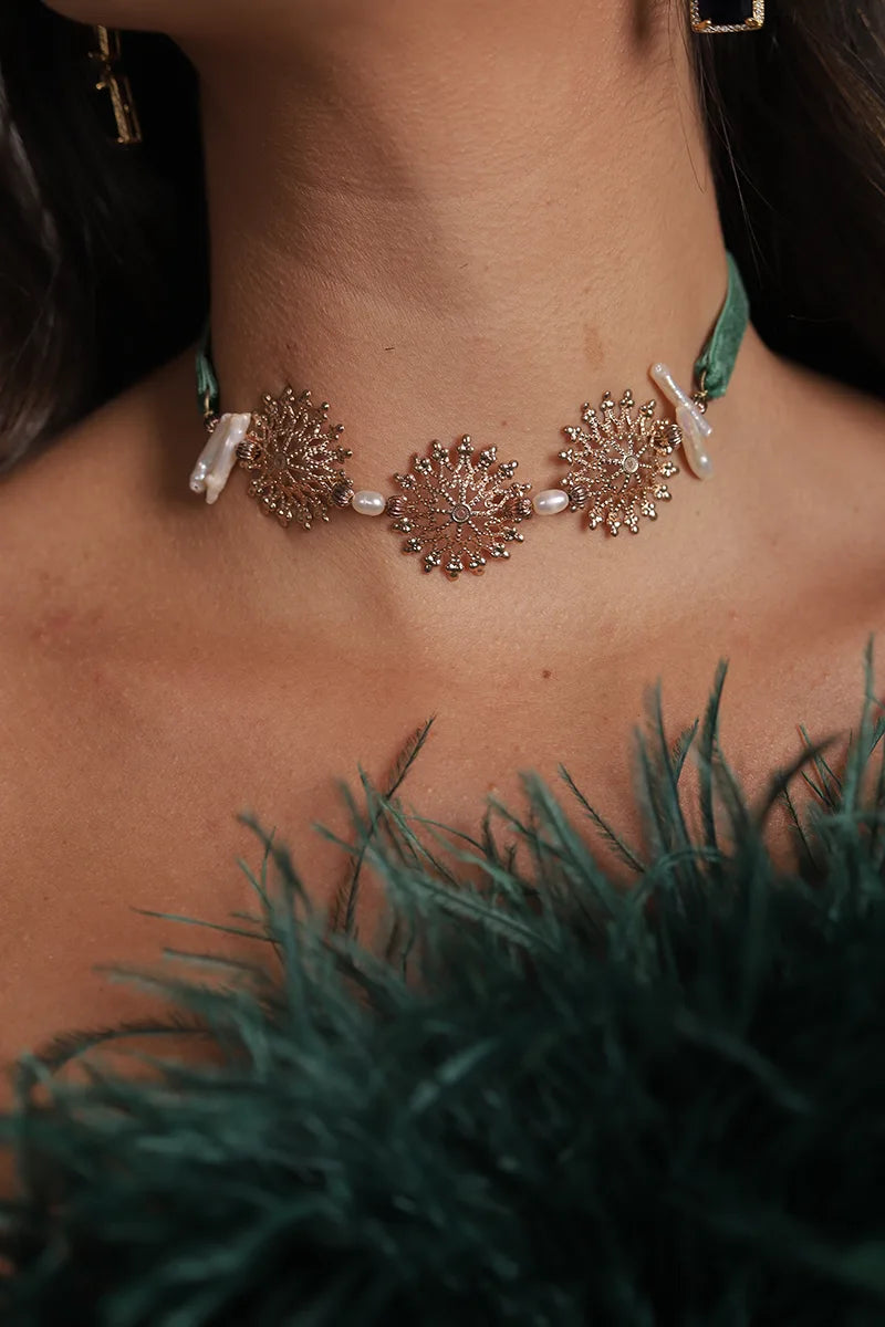 Choker Beth verde