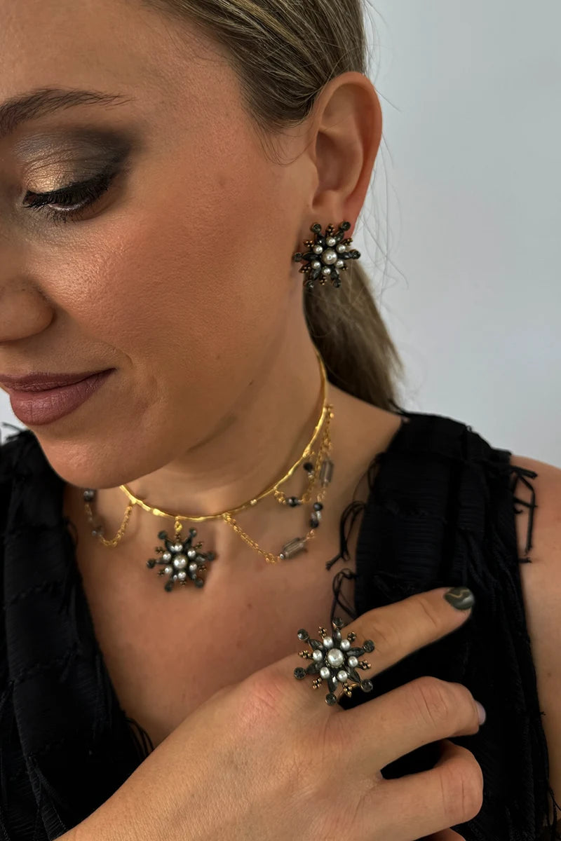 Pendientes Dara Negro