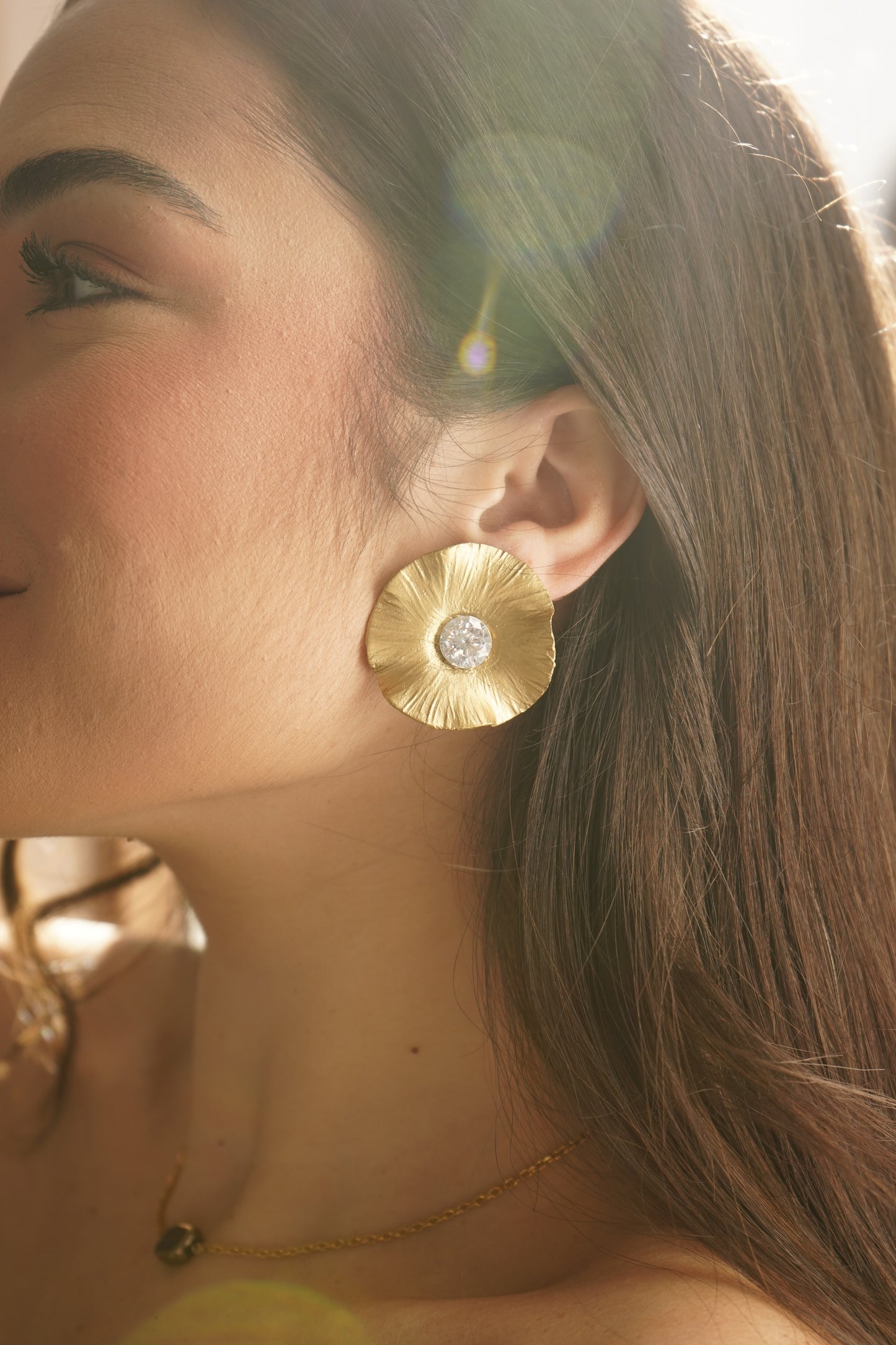 Pendientes Loto Oro joya