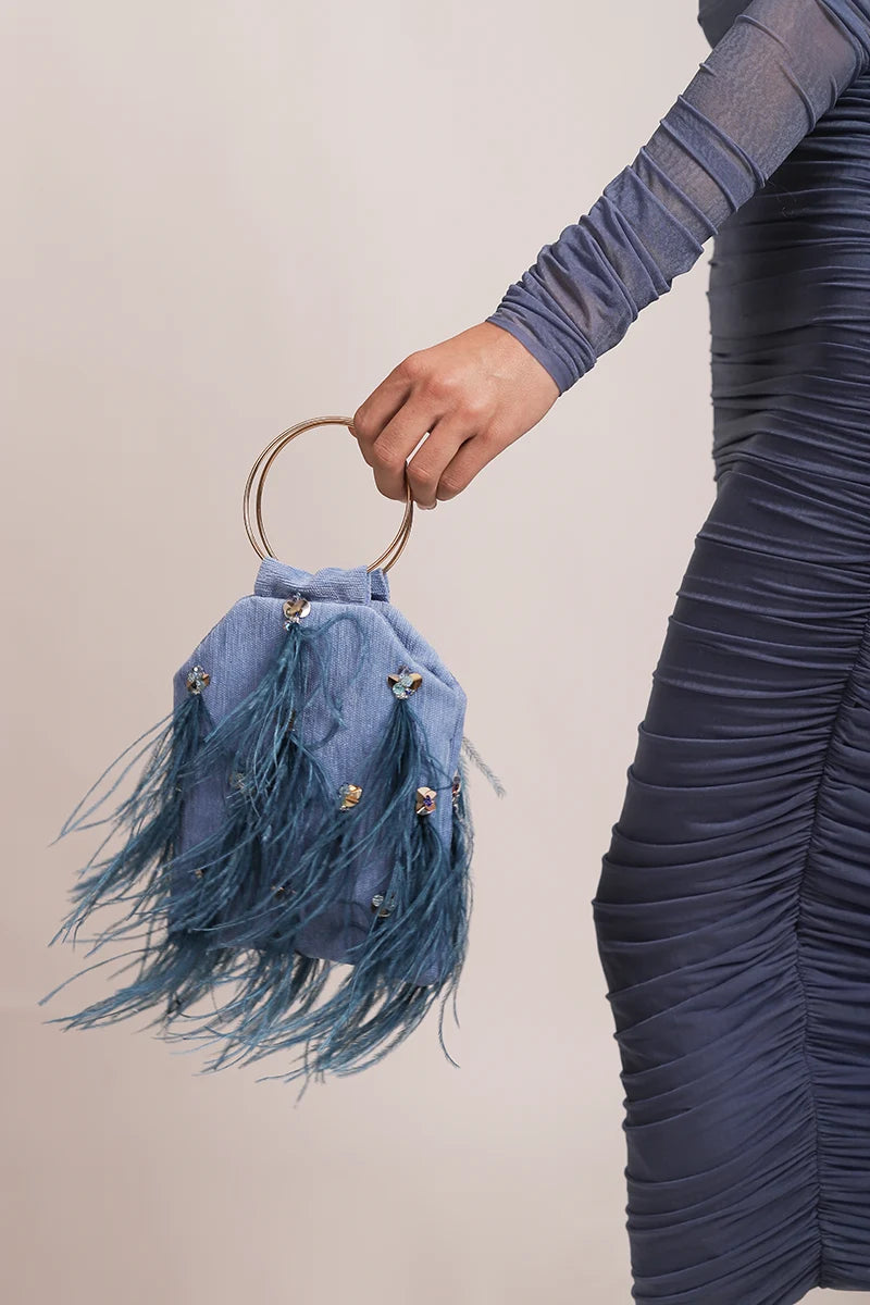 Bolso anillas Halia azul