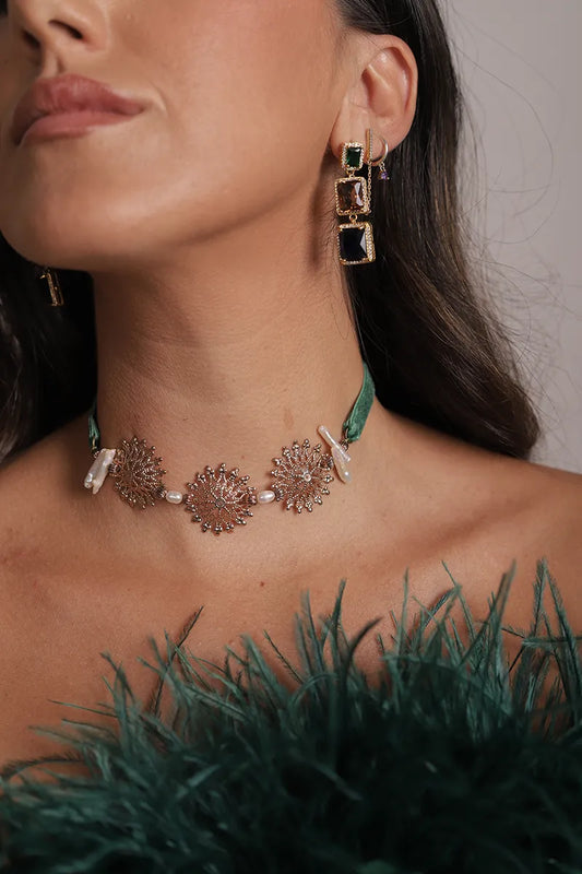 Choker Beth verde