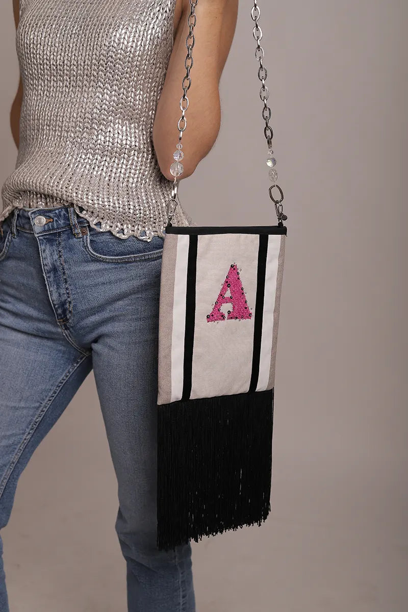 Bolso flecos Lara "A" - Exclusivo