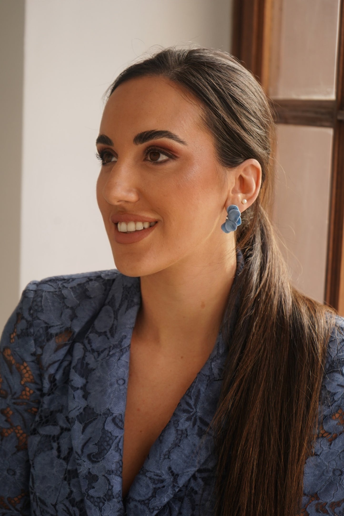 Pendientes Elira Azul