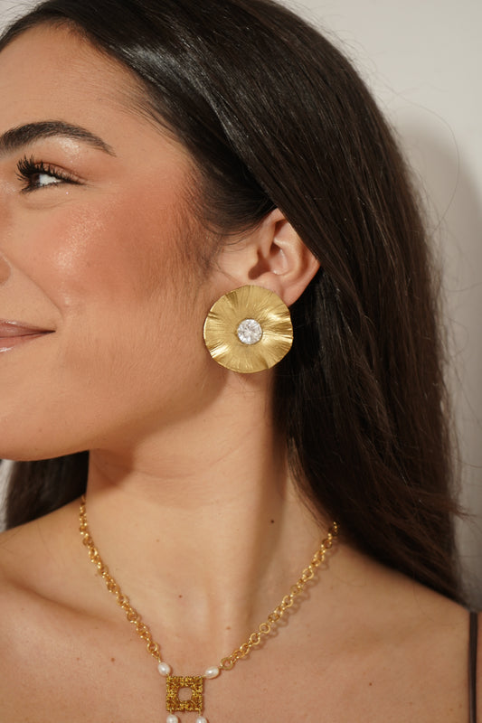 Pendientes Loto Oro joya