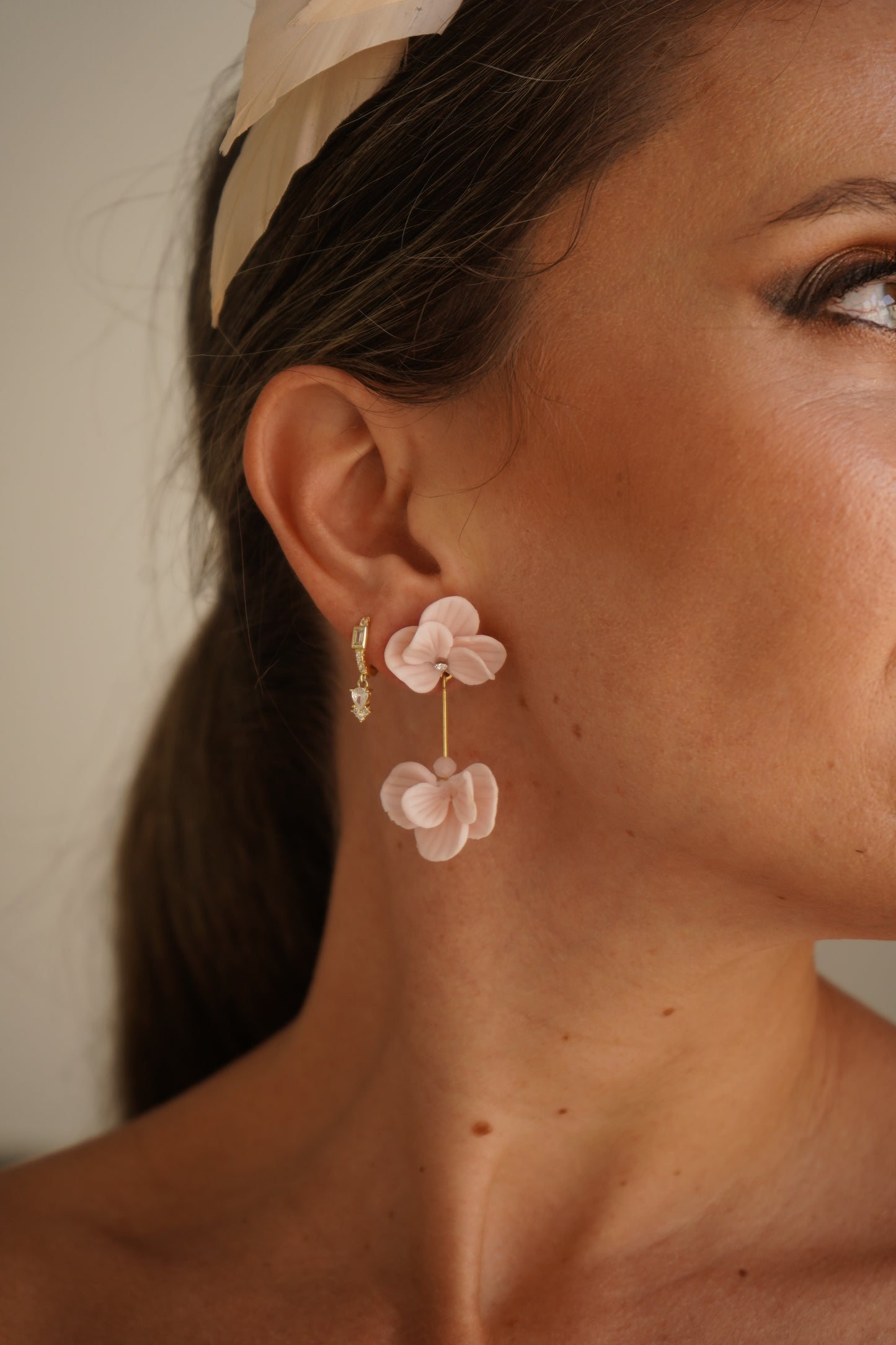 Pendientes Saria Rosa